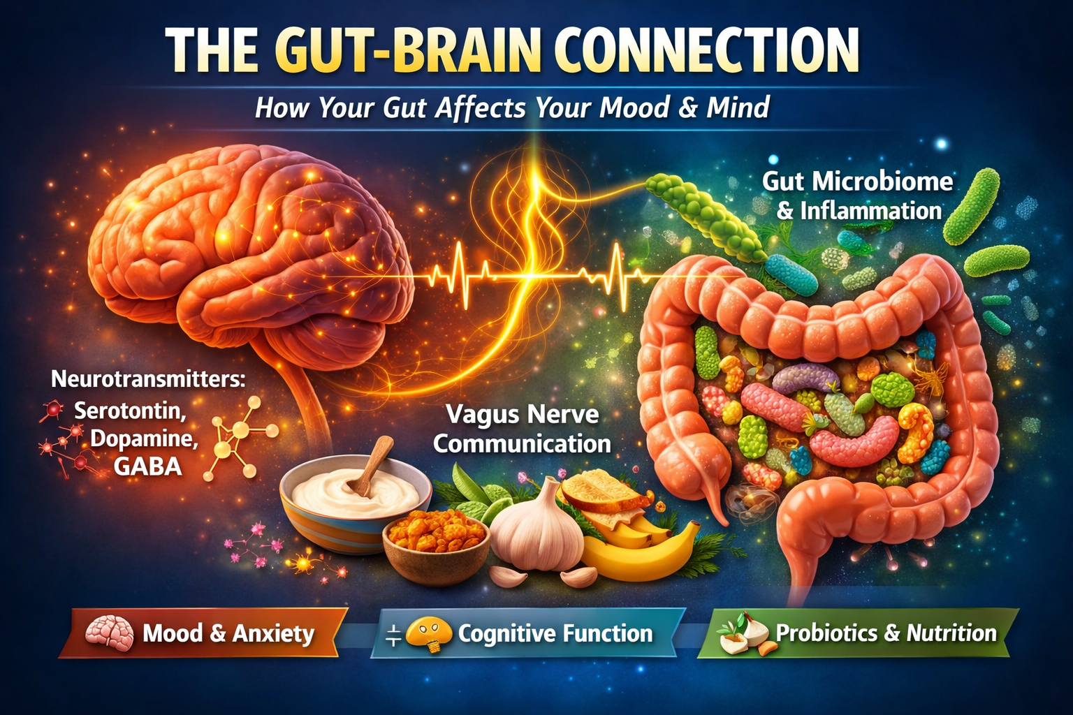 The Gut‑Brain Connection: How Your Gut Affects Mood, Brain Function, and Overall Health